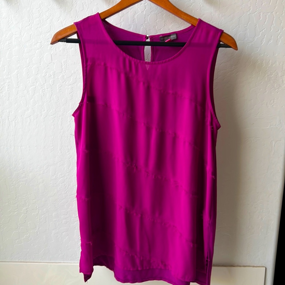 Vince Camuto Sleeveless Hot Pink Top